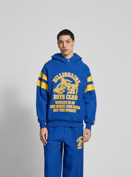 Billionaire Boys Club Oversized Hoodie aus Baumwolle Blau 4