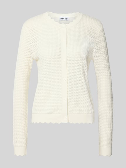 regular fit gebreid jack van puur katoen model 'SCOUT' Shop The Look MANNEQUINE