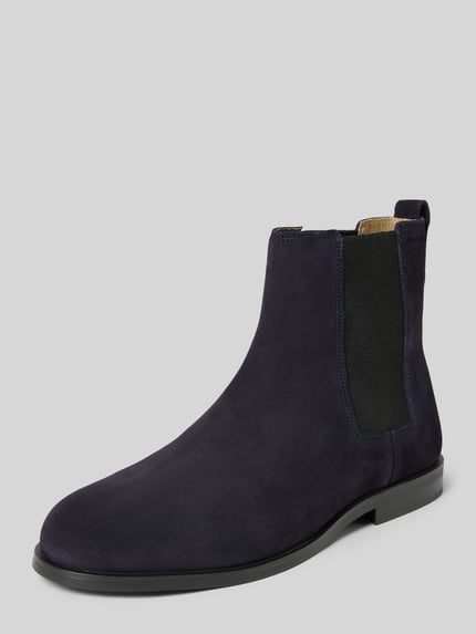 CK Calvin Klein Chelsea Boots mit elastischem Einsatz Marine 1