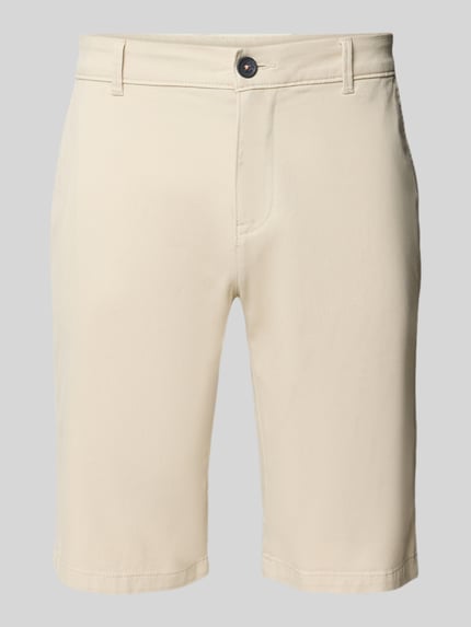 Tom Tailor Slim Fit Chinoshorts aus Baumwoll-Mix Beige 2