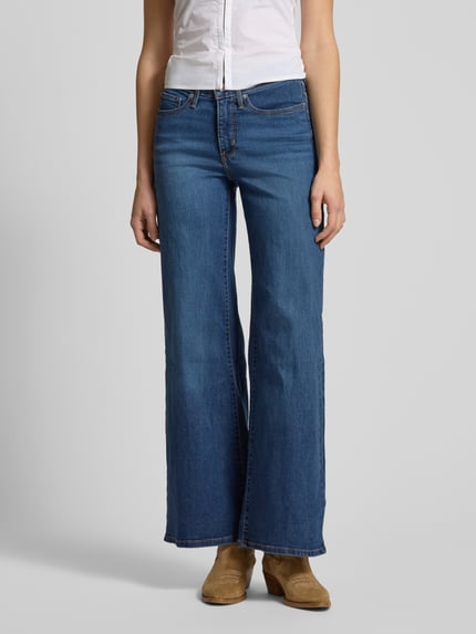 Levi's® 300 Shaping wide leg jeans in 5-pocketmodel, model '318' Donkerblauw - 4