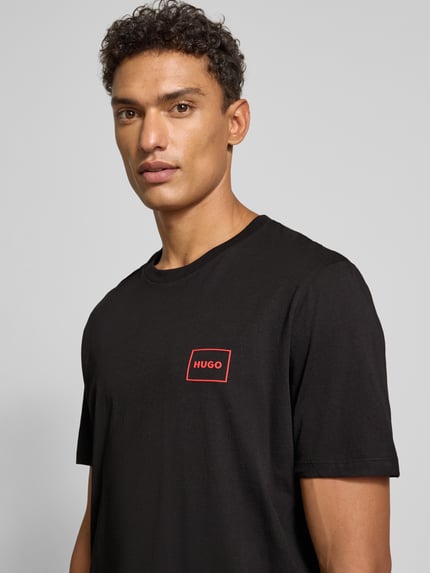 HUGO T-shirt o kroju regular fit w zestawie 2 szt. model ‘DUGOPAK’ Czarny 3