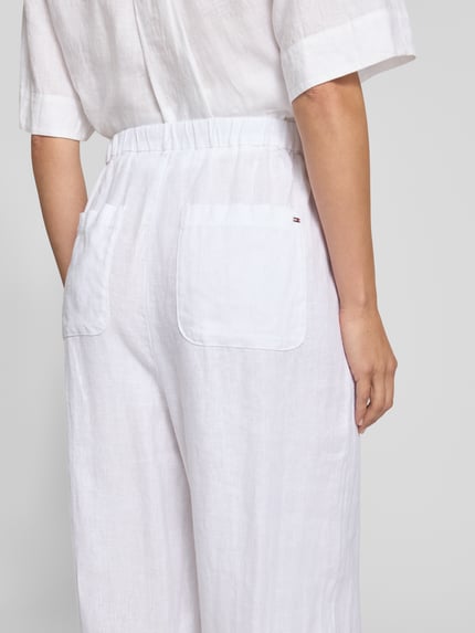 Tommy Hilfiger Tailored Fit Leinenhose aus Leinen-Lyocell-Mix Weiss 3