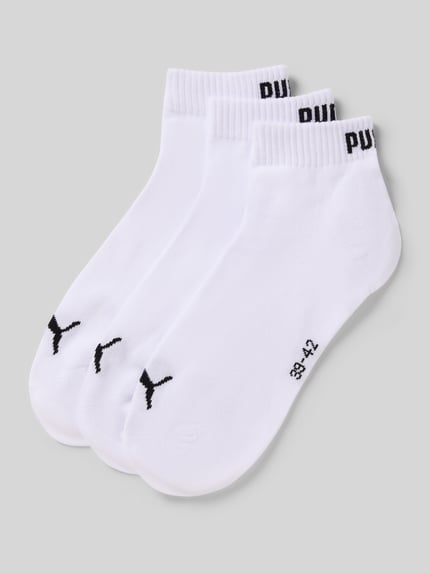 PUMA Dames sneakersokken in set van 3 Wit - 1