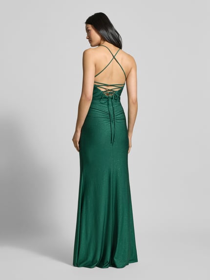 LUXUAR FASHION Abendkleid mit Herz-Ausschnitt Smaragd 5