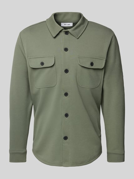 ONLY & SONS Vrijetijdsoverhemd met Knoopsluiting Model 'NEWKODYL' Kaki - 2