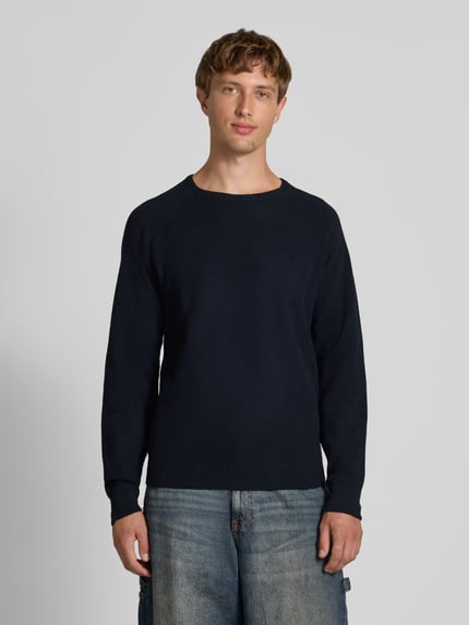 Blend Strickpullover mit Rundhalsausschnitt Modell 'DANTE' Dunkelblau 4