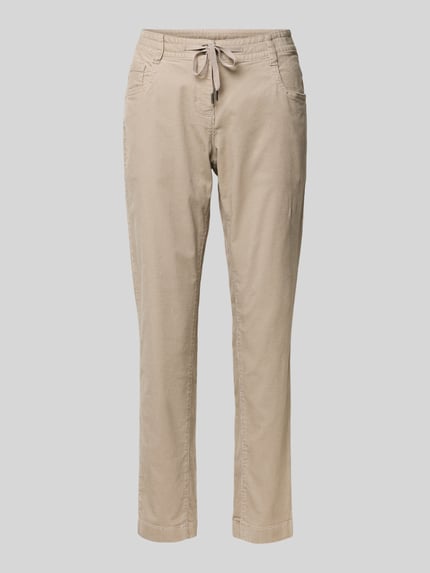 Tom Tailor Cropped Cordhose aus Baumwoll-Mix Taupe 2