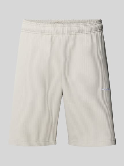 PEGADOR Shorts mit elastischem Bund und Label-Stitching Modell 'TROY' Hellgrau 2