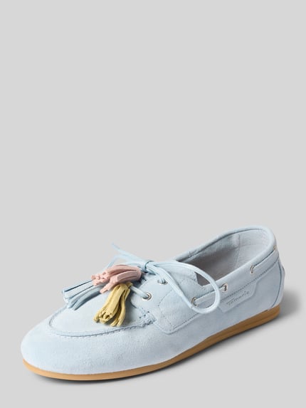 Tamaris Loafer aus echtem Rindsleder Hellblau 1