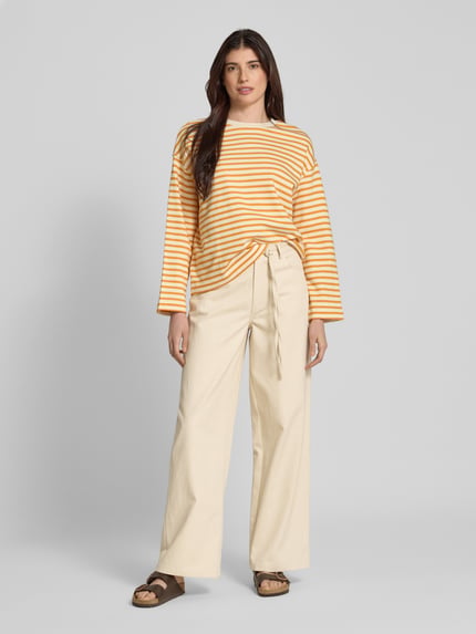 Moves Jeans mit Bindegürtel Modell 'Adanna' Offwhite 1