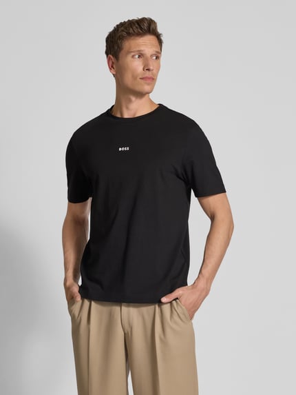 BOSS Orange T-Shirt mit Label-Print Black 4