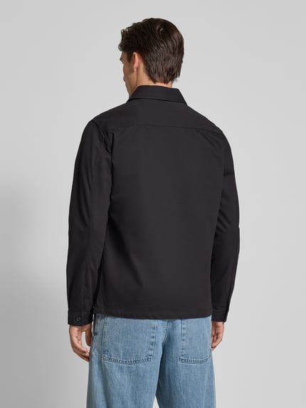 HUGO Hemdjacke mit Knopfleiste Modell 'Epoldo' Black 5