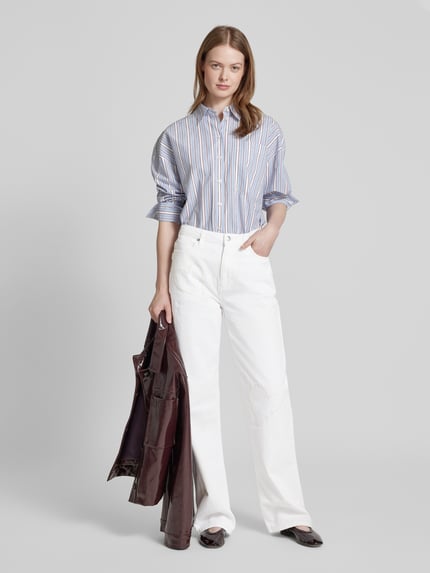 Zadig&Voltaire Wide leg jeans met 5-pocketmodel, model 'ELIO' Wit - 1