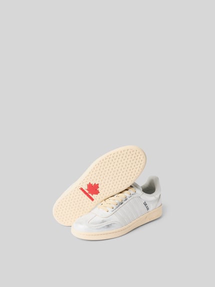 Dsquared2 Sneakersy ze skóry naturalnej Biały 5