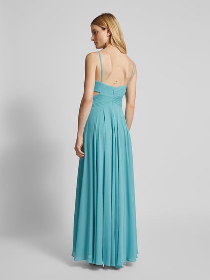 TROYDEN COLLECTION Avondjurk met cut-outs Lichtblauw - 5