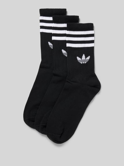 adidas Originals Sokken met logoprint in een set van 3 paar Zwart - 1