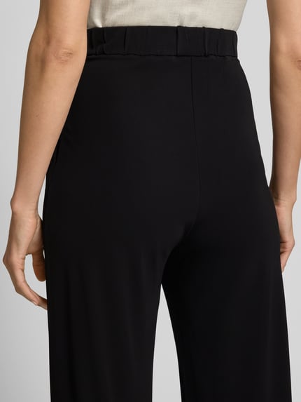 MM by Max Mara Stoffhose aus Viskose mit elastischem Bund Modell 'REA' Black 3