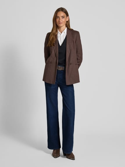 Lauren Ralph Lauren Flared Cut Jeans mit Eingrifftaschen Dunkelblau 1