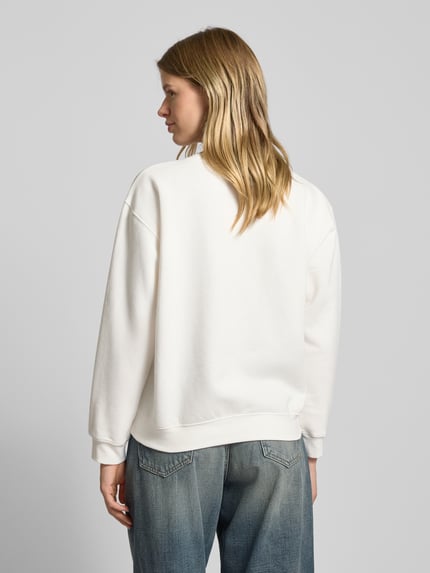 Levi's® Oversized sweatshirt met labelpatch Offwhite - 5