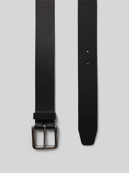 BOSS Leren riem met doornsluiting model 'Joris' Zwart - 3