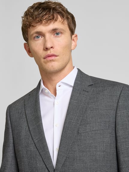 Christian Berg Men Comfort Fit Sakko mit Viskose-Anteil Anthrazit 3