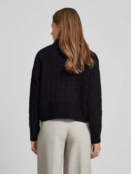VERO MODA Sweter ze stójką model ‘ISA’ Czarny 5
