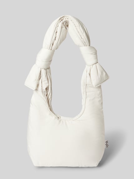 Lefrik Handtasche mit Knotendetails Modell 'BIWA' Weiss 2