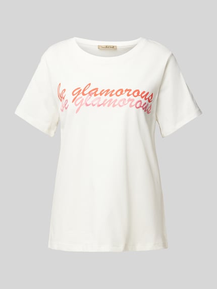 Smith and Soul T-shirt z nadrukiem ze sloganem Złamany biały 2
