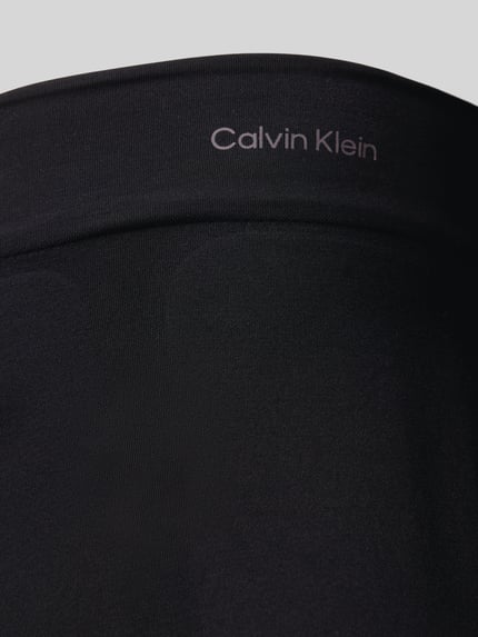Calvin Klein Underwear Stringi z wysokim stanem i nadrukiem z logo Czarny 2
