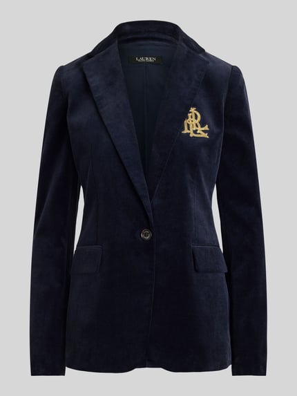 Lauren Ralph Lauren Regular Fit Kurzblazer mit Logo-Applikation Marine 2