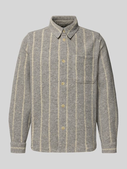 Les Deux Regular Fit Hemdjacke mit Woll-Anteil Modell 'Lennon' Mittelgrau 2