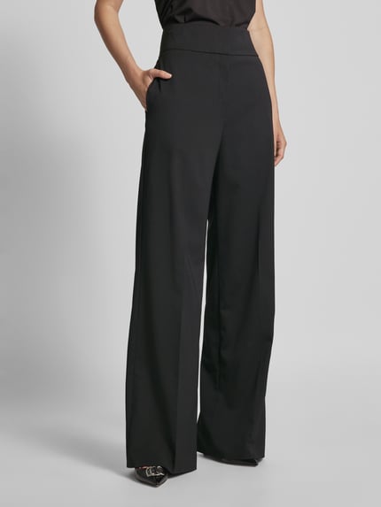 HUGO Broek in effen design, model 'HIMIA' Zwart - 4