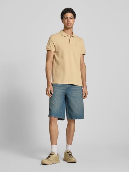 Tommy Jeans Regular Fit Poloshirt Modell 'TJM SLIM PLACKET POLO EXT' Beige 1