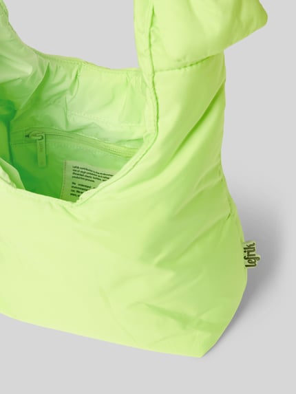 Lefrik Handtasche mit Knotendetails Modell 'BIWA' Neon Gruen 5