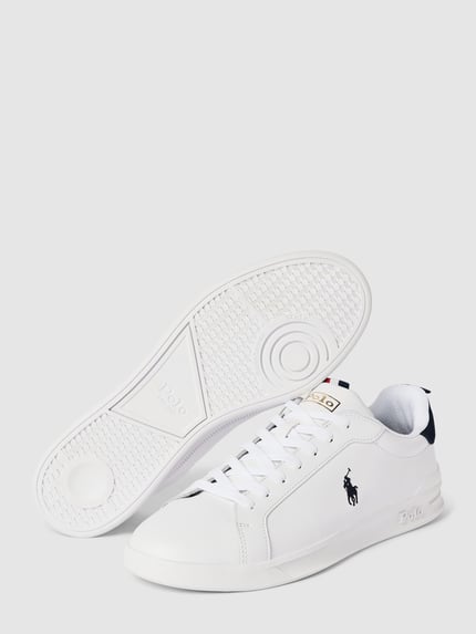 Polo Ralph Lauren Low Top sneaker van echt leer model 'HERITAGE COURT II' Wit - 4
