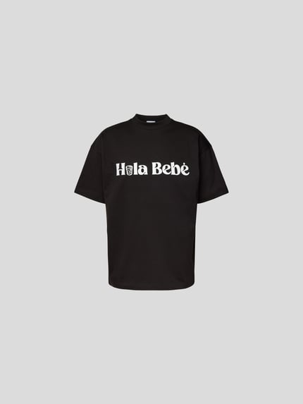 Blue Sky Inn T-shirt z nadruk z napisem Czarny 2