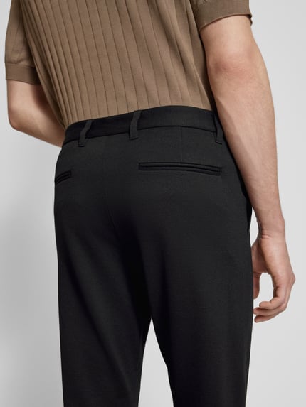 Lindbergh Slim Fit Stoffhose mit verkürztem Schnitt Black 3