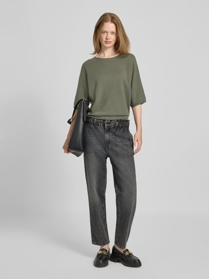 Jake*s Casual Jeans met elastische band in used-look Middengrijs - 1