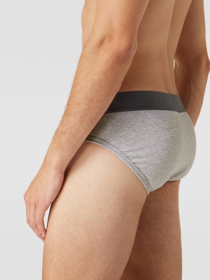 Emporio Armani Slip mit Stretch-Anteil Anthrazit Melange 3