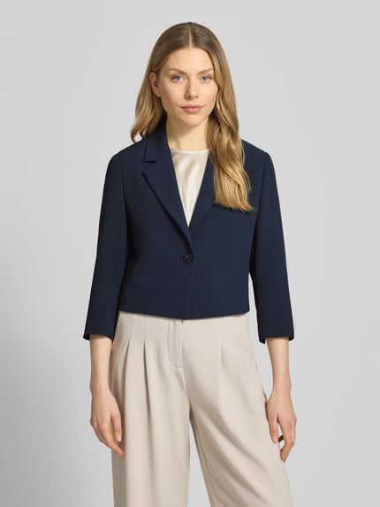 s.Oliver BLACK LABEL Regular Fit Kurzblazer mit Reverskragen Marine 4