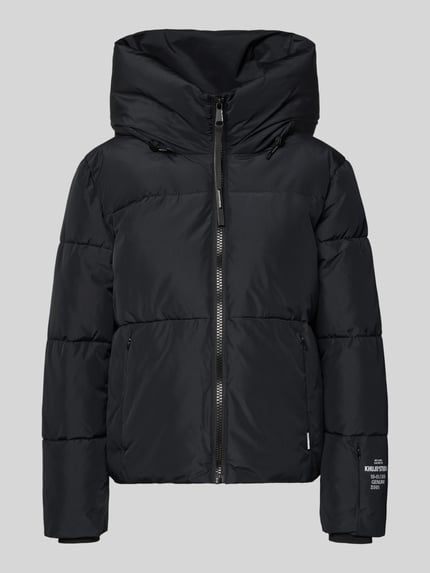 khujo Puffer Jacket mit Reißverschlusstaschen Modell 'AUDREY MATT' Marine 2