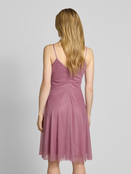 TROYDEN COLLECTION Cocktailkleid mit Taillenband Rosa 5