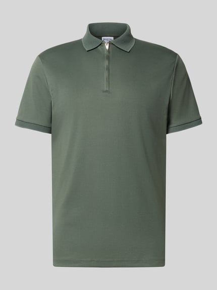 Selected Regular Fit Poloshirt aus Baumwoll-Mix Modell 'FAVE' Hellgruen 2