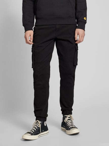 ONLY & SONS Cargobroek met elastische pijpboorden, model 'CANS STAGE' Zwart - 4