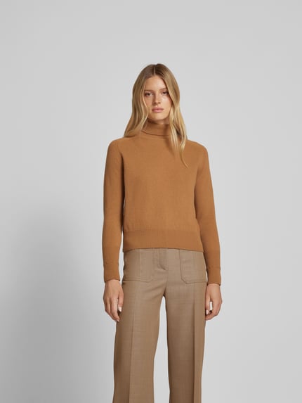 Victoria Beckham Trui met colrol Camel - 4