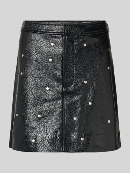 mbyM Minirock in Leder-Optik Modell 'Altari' Black 2