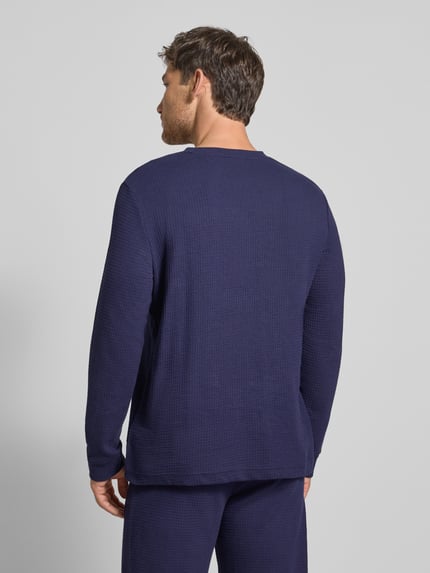 HUGO Regular fit shirt met lange mouwen van katoenmix, model 'AUSTIN' Marineblauw - 5