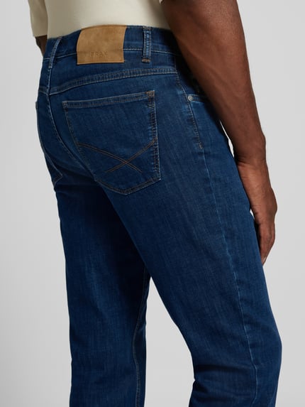 Brax Comfort fit jeans in 5-pocketmodel model 'Cooper' Donkerblauw - 3