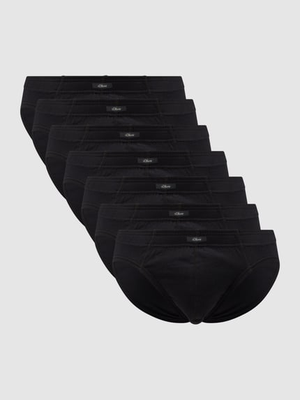 s.Oliver RED LABEL Slip aus Baumwolle im 7er-Pack Black 1
